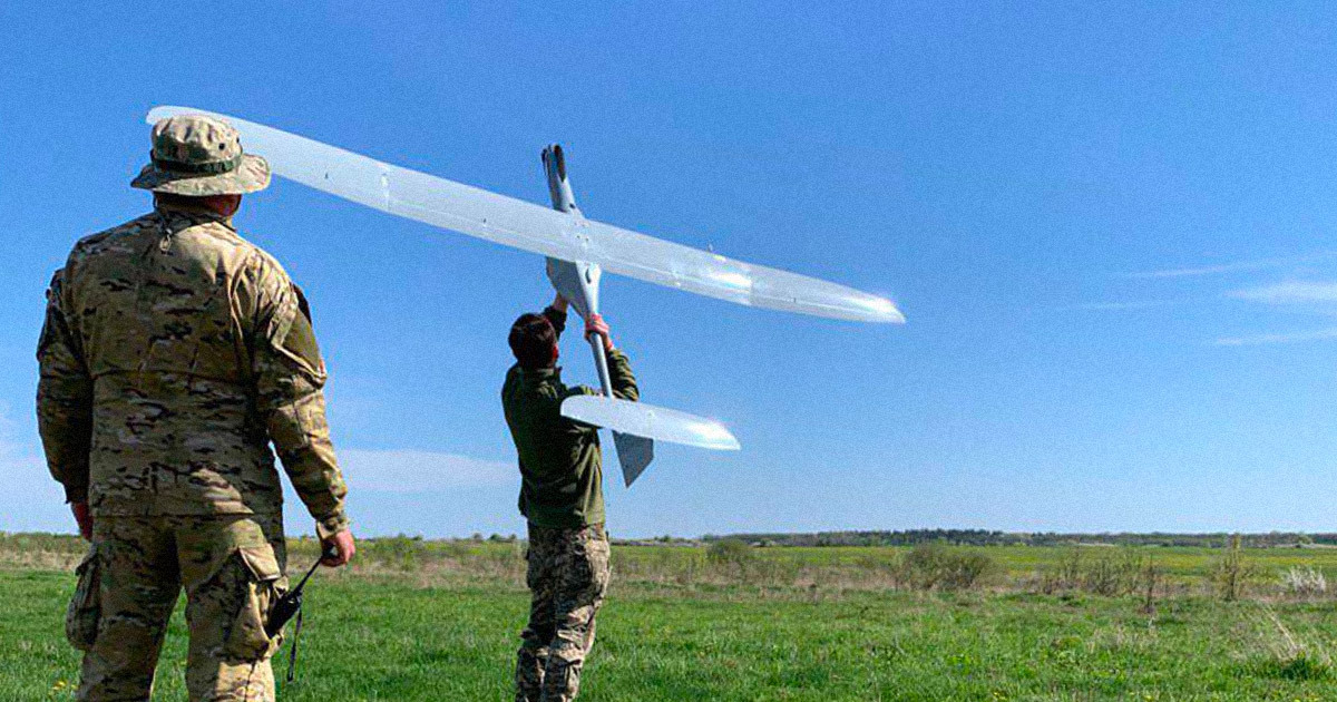 Ukrainian defenders launch UAV Furia