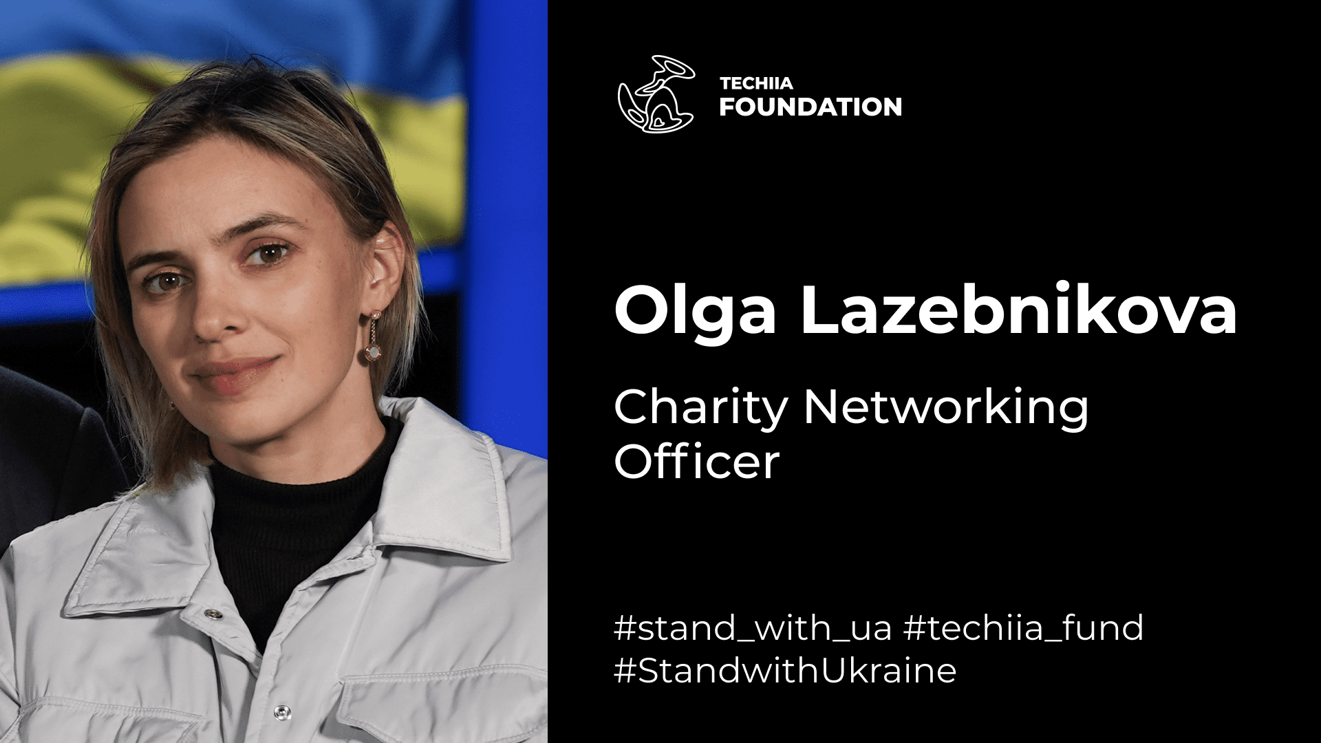 Olga Bulygina-Lazebnikova recorded an appeal for the #StandwithUkraine initiative