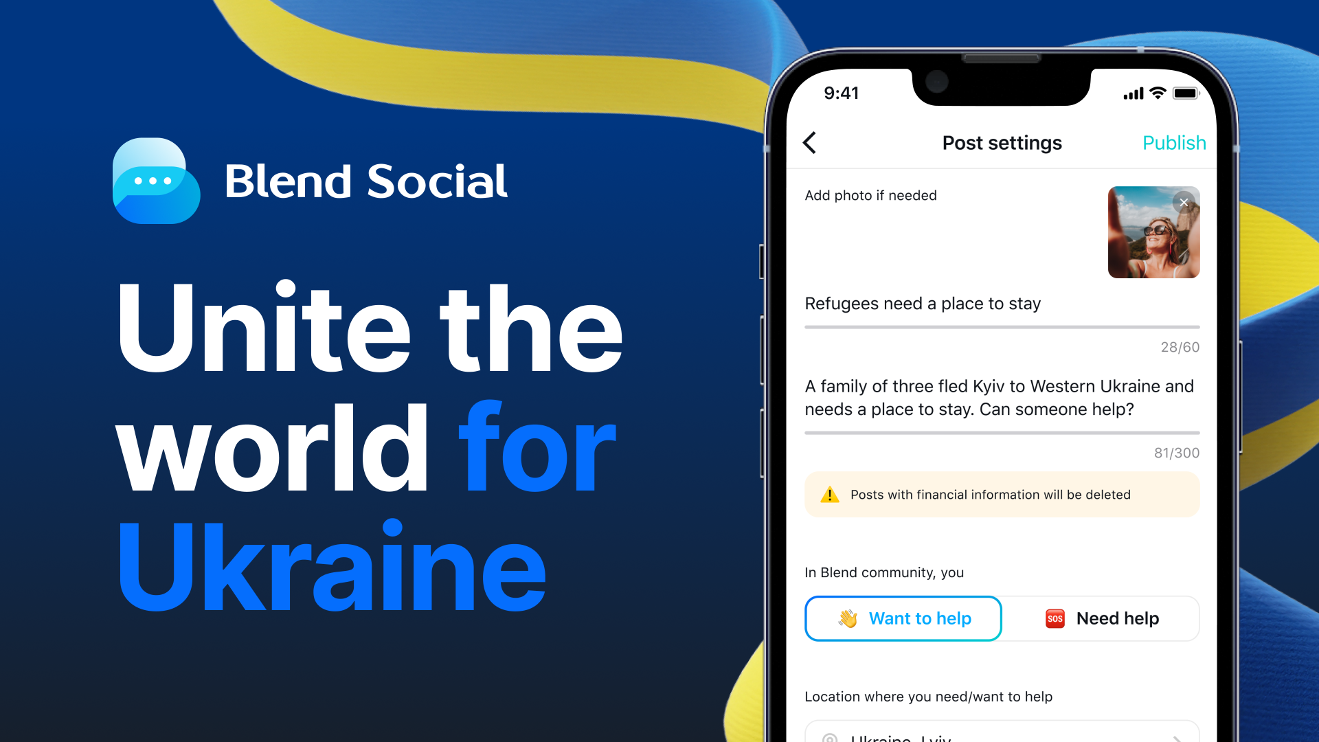 Blend Social: Unite the world for Ukraine