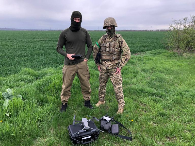 One of the drones purchased by the NGO Techiia Foundation for the Armed Forces