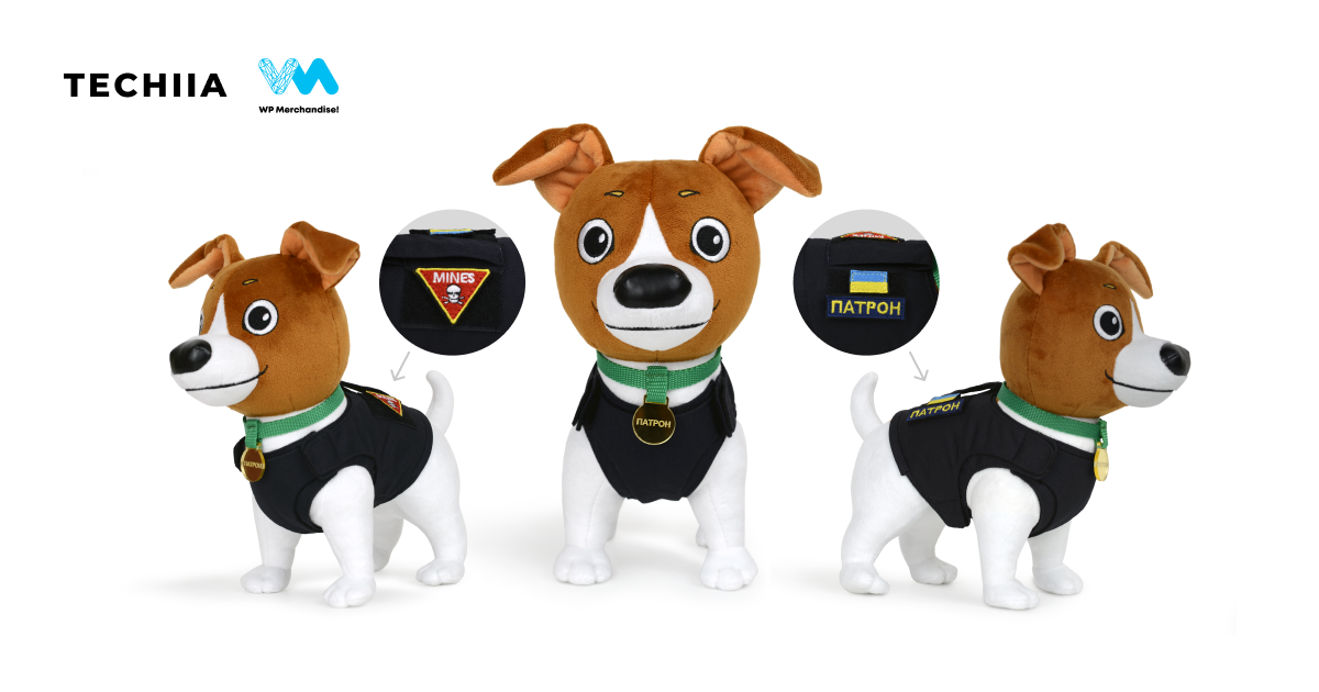 WP Merchandise виготовила першу офіційну колекцію виробів з зображенням пса Патрона