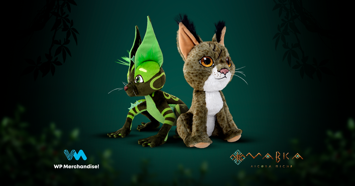 Detailed plush characters from the animated film Mavka. The